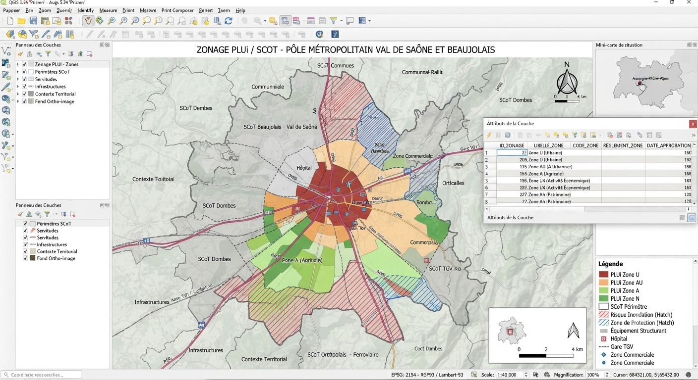 Zonage PLUi / SCoT, Geomark SIG Solutions