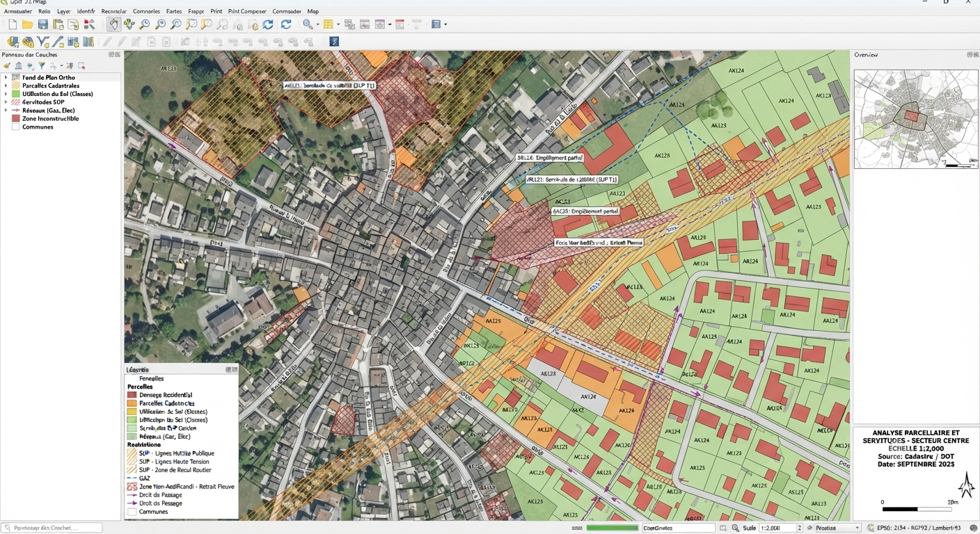 Analyse parcellaire et servitudes, Geomark SIG Solutions