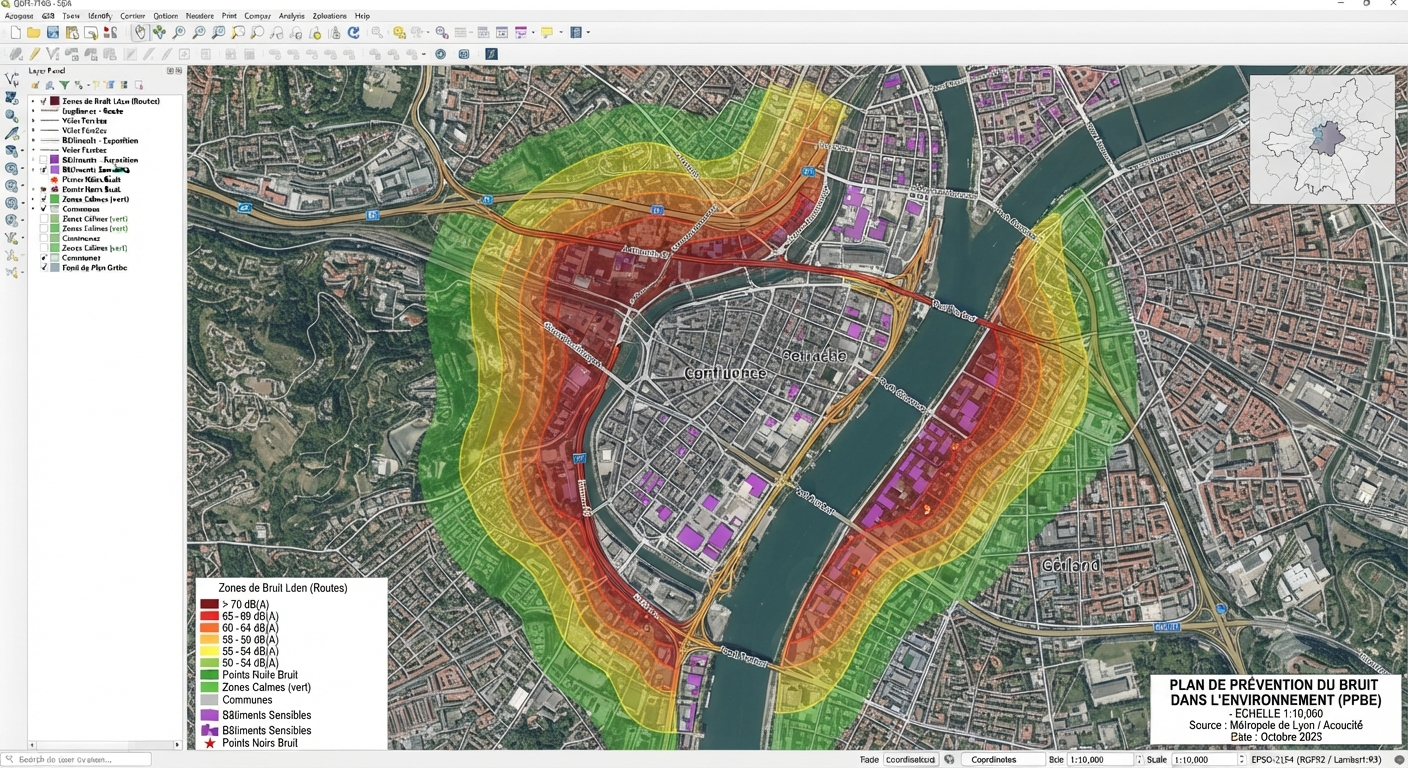 Plans de Prévention du Bruit PPBE, Geomark SIG Solutions
