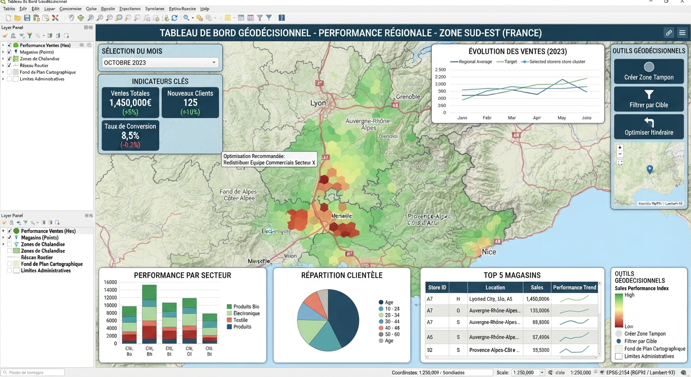 Tableau de bord géodécisionnel, Geomark SIG Solutions