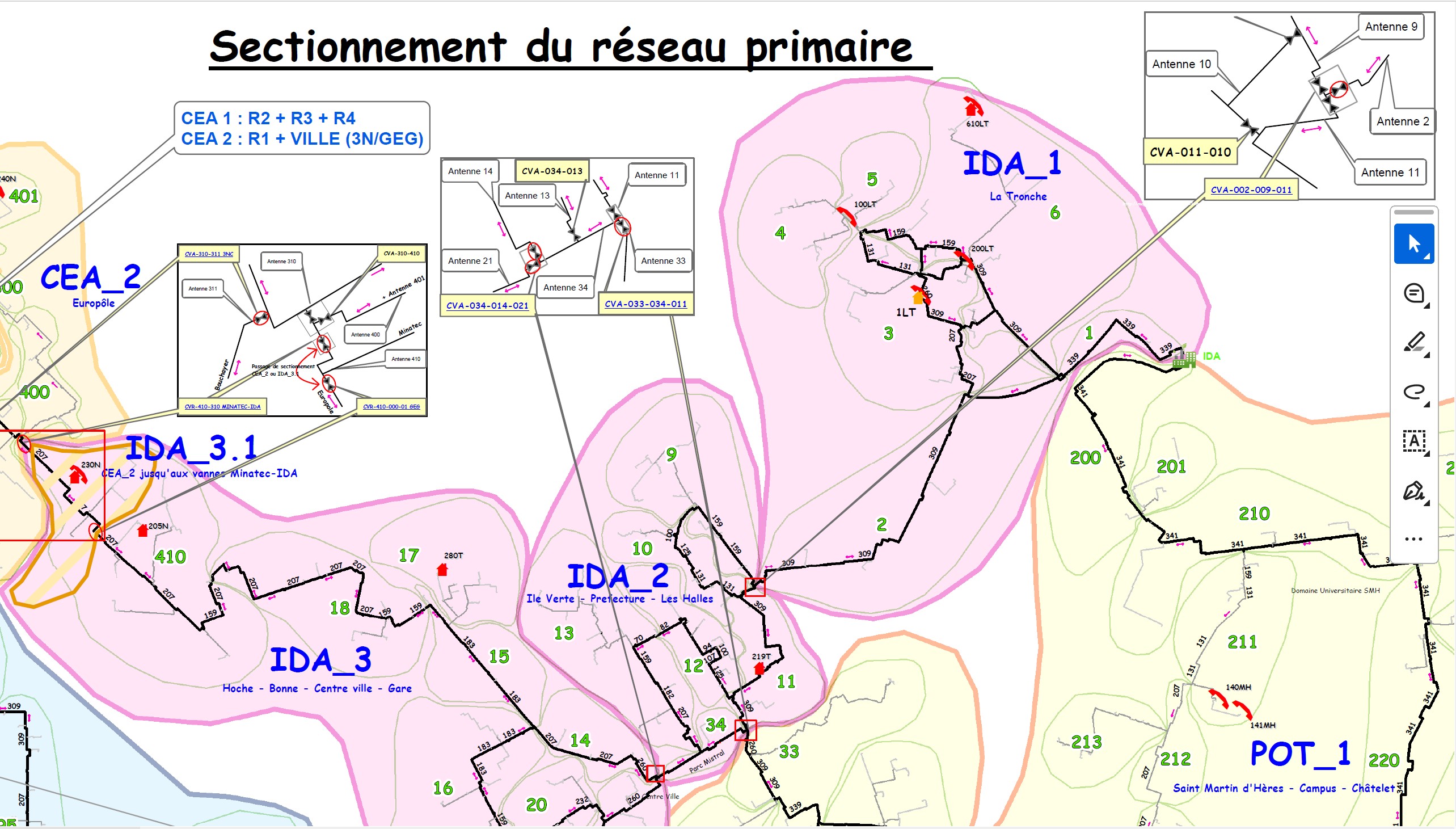 Synoptiques et schémas techniques, Geomark SIG Solutions