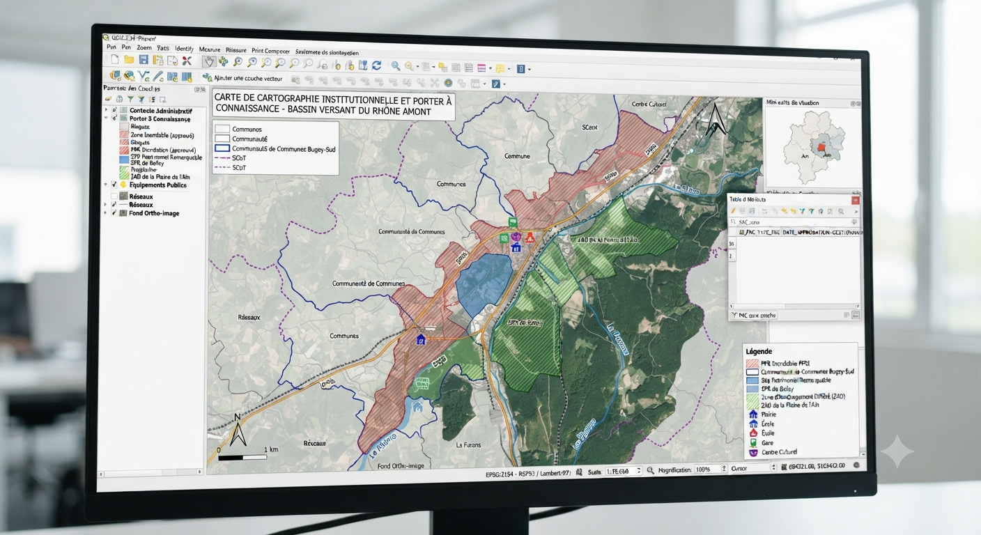 Cartographie institutionnelle, porter à connaissance, Geomark SIG Solutions
