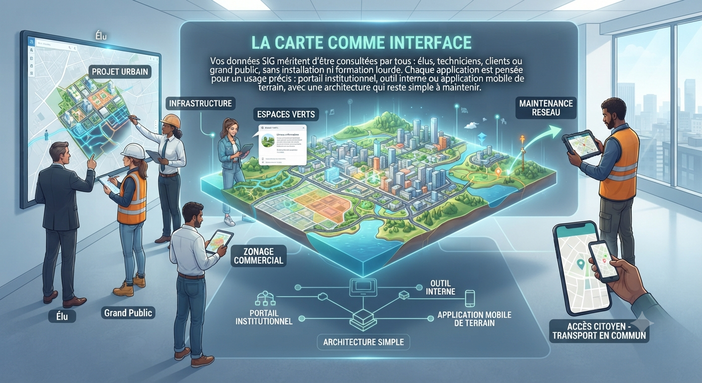Interface de portail cartographique, Geomark SIG Solutions