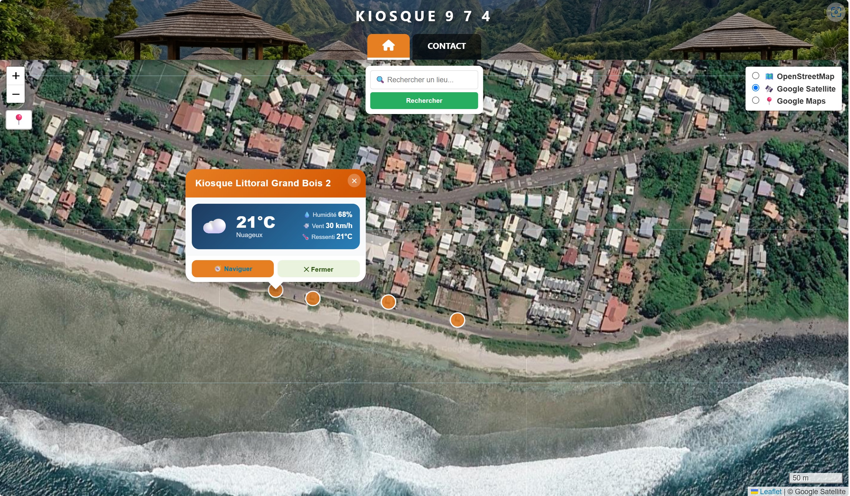 Applications Leaflet sur mesure, Geomark SIG Solutions