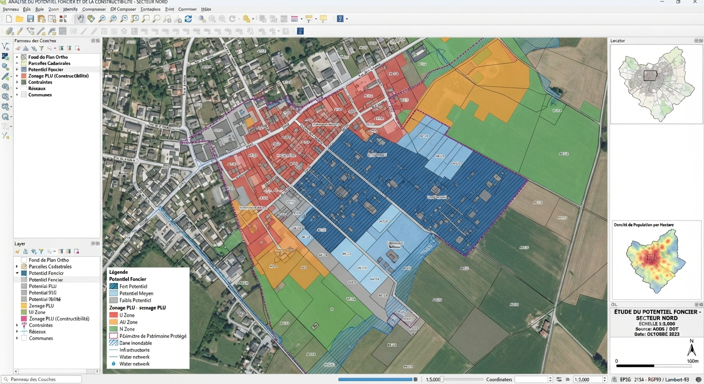 Potentiel foncier et constructibilité, Geomark SIG Solutions