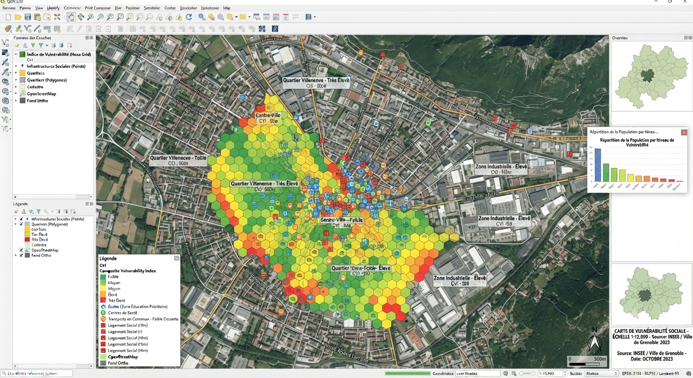 Cartographie de la vulnérabilité sociale, Geomark SIG Solutions