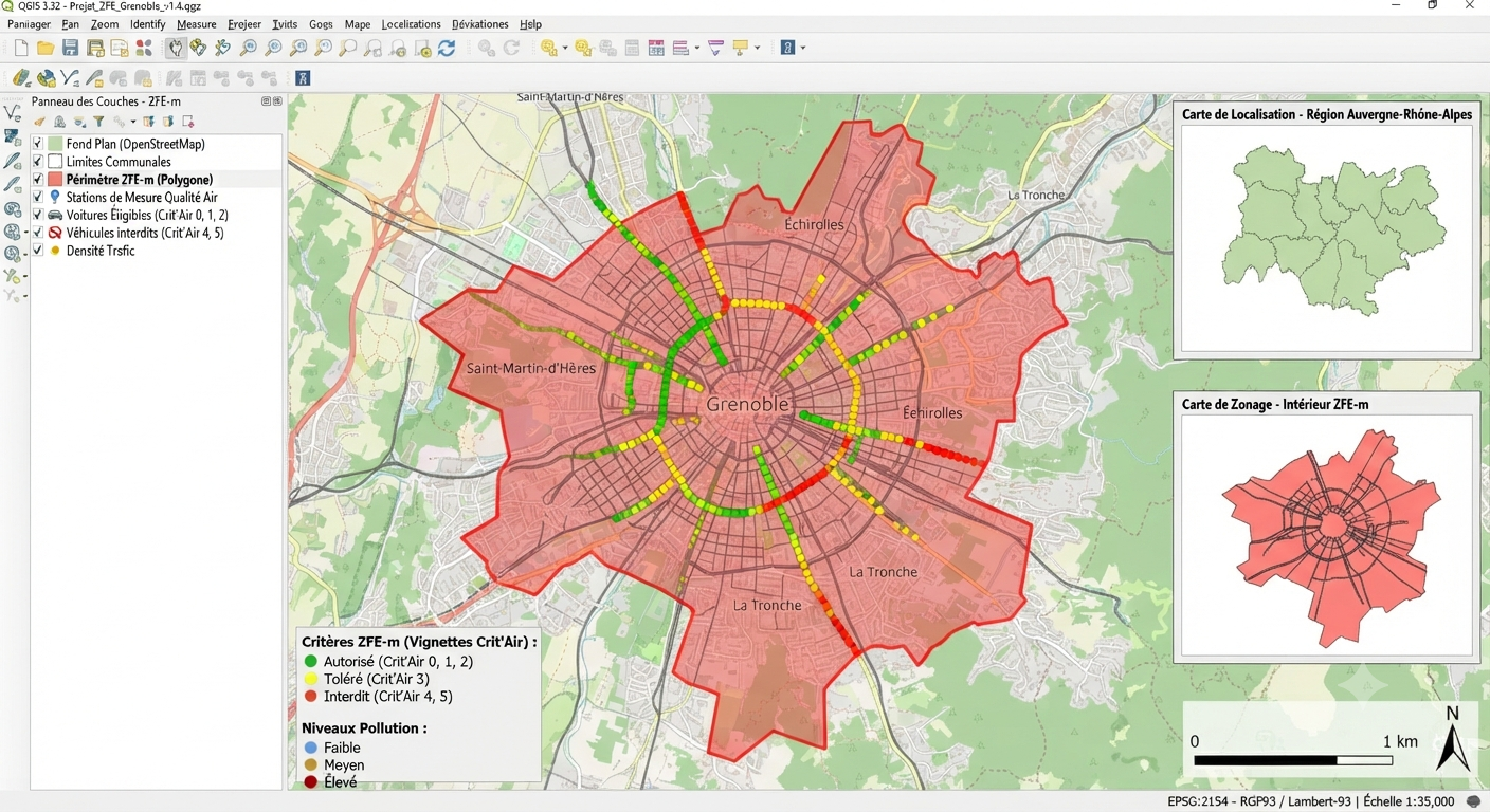 Zones à Faibles Émissions ZFE-m, Geomark SIG Solutions